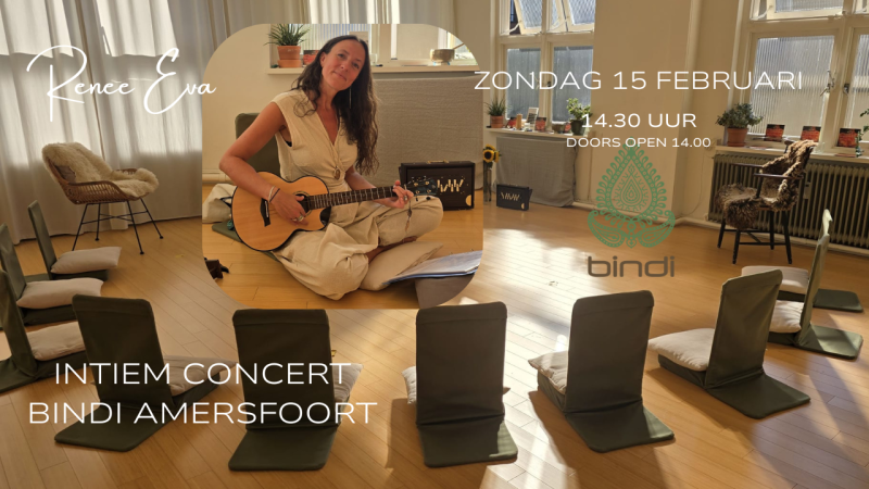 Huiskamer Concert Bindi Amersfoort - Live muziek, Innerlijke Reis, Muziekavond