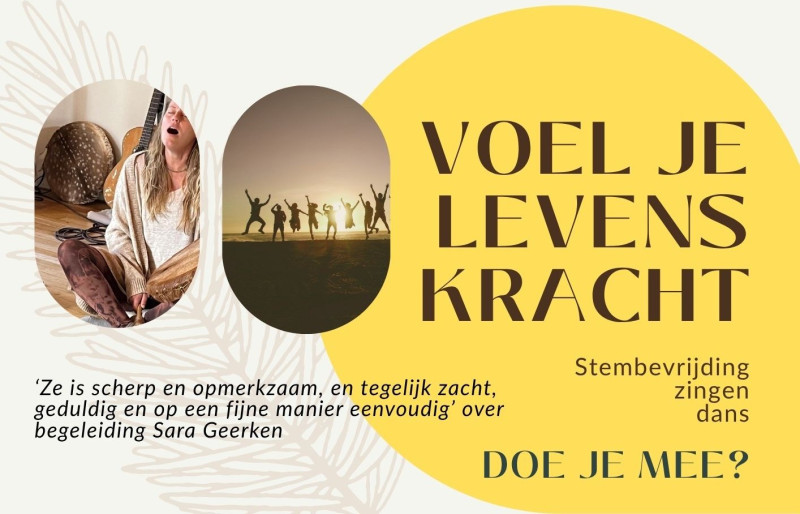 Voel je levenskracht - Libération de la voix, Expression vocale, Danse libre