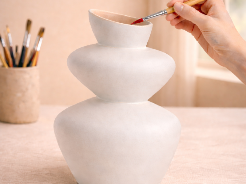 NIEUW! 19 november workshop avond, Kandelaar of Vaas schilderen