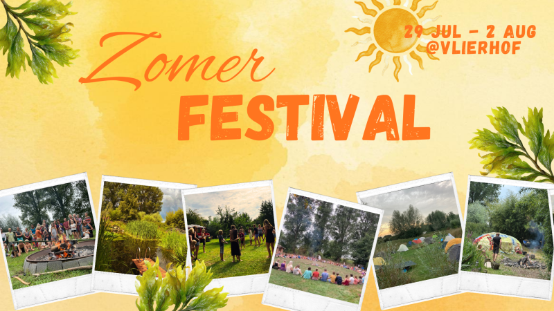 Vlierhof zomerfestival 2026 - Festivals, Meerdaagse retraites, Vakantie