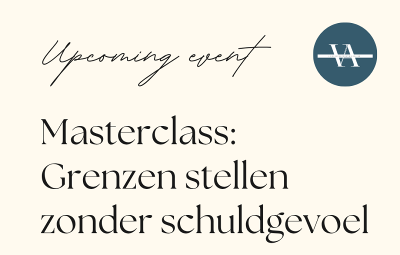 "Grenzen stellen zonder schuldgevoel" Masterclass 19 november 2026