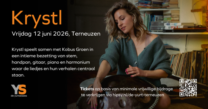 De Yurtsessies, Krystl (uitverkocht) - Live muziek, Muziekavond, Handpan