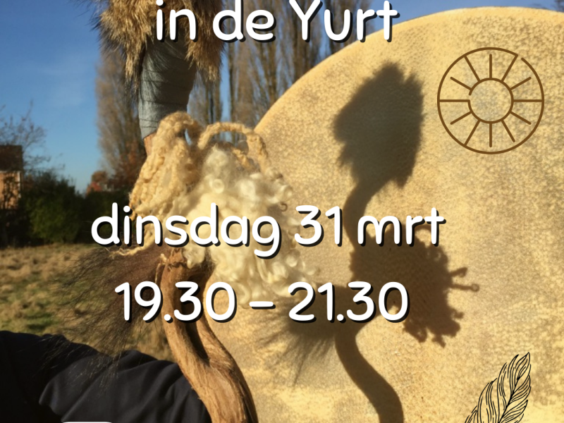 Oerdrummen in de Yurt (Den Hout, NB) - Drum Circle, Sound Journey, Sound Healing