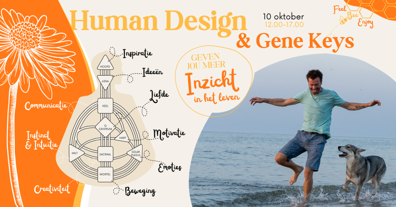 Workshop: jouw blauwdruk met Human Design (yang) & Gene Keys (yin)