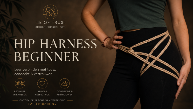 Shibari HIP Harnas -  Blauwe Lotus Ceremonie