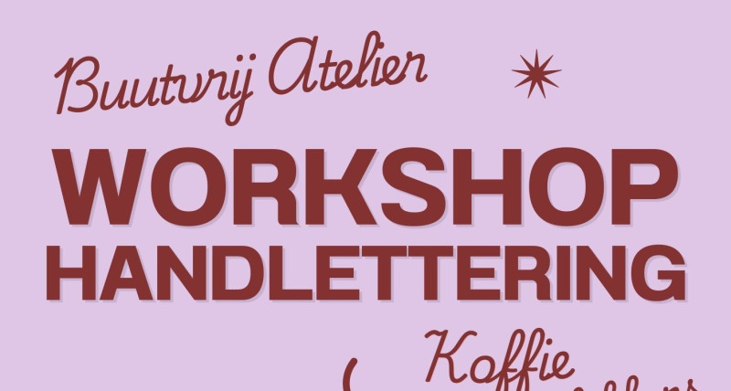 Buutvrij Creatief Atelier - Workshop Handlettering