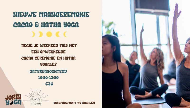 Zaterdagochtend nieuwe maanceremonie🌙 cacao & hathayoga