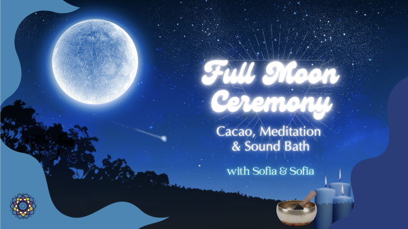 🌕 Full Moon Ceremony: Cacao, Meditation & Sound Bath 🌕 - Hipsy