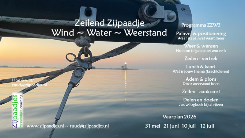 Zeilend Zijpaadje – wind, water & weerstand