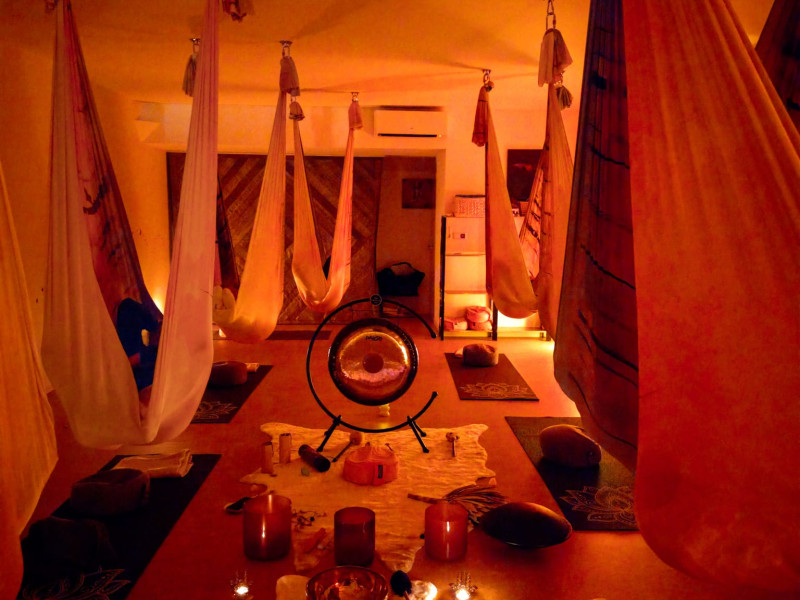Aerial Sound Bath ✨ - Klankreis-Soundbath, Innerlijke Reis