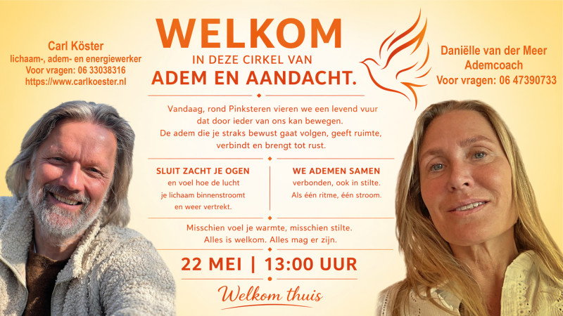 Cirkel van adem en aandacht.  - Breathwork, Travail corporel, Cercle de respiration