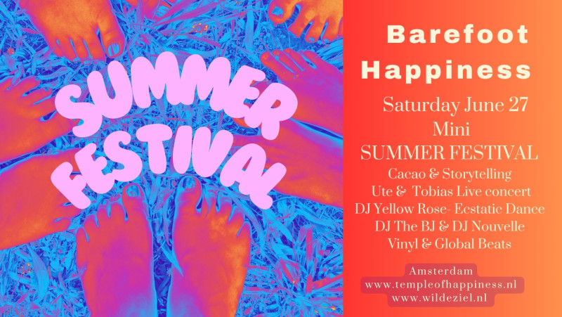 Barefoot Happiness Dance | Mini SUMMER FESTIVAL  - Live muziek, Festivals, Conscious Dance