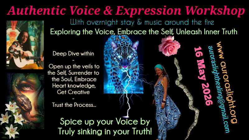 Authentic Voice & Expression Workshop with overnight stay, music, fire - Sjamanisme, Stemexpressie, Belichaming