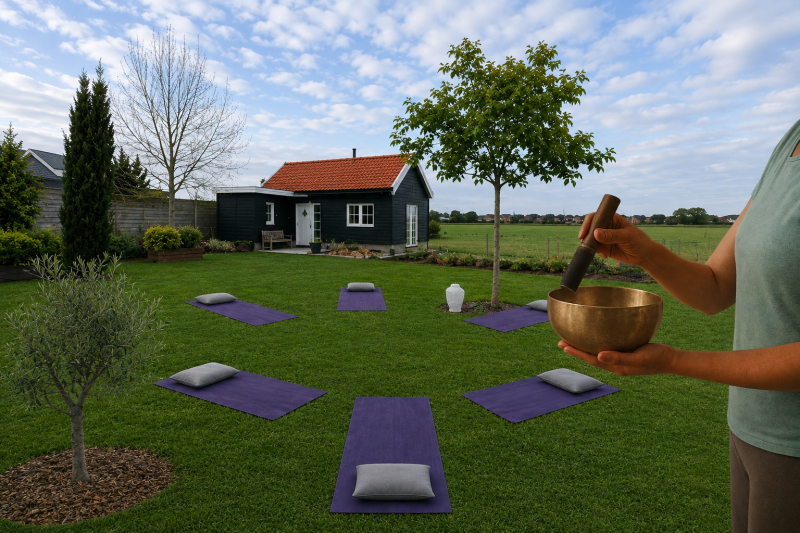 Yin Yoga & Helende Klankreis - buitenbeleving - in Pijnacker - Yoga, Zelfzorg, Klankschalen