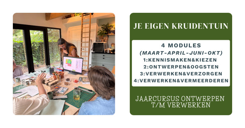 Cursus: je eigen kruidentuin Module 1-4