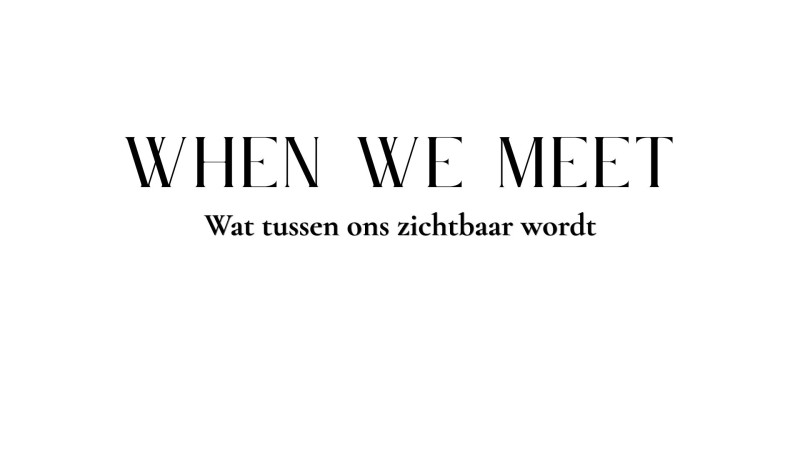 When We Meet 