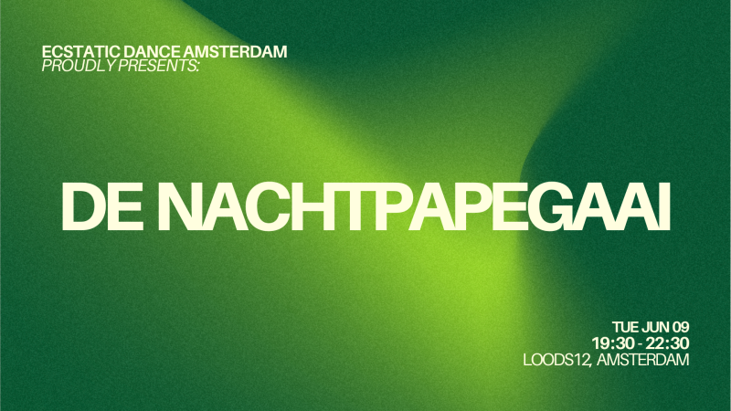 DE NACHTPAPEGAAI | EDA @ Loods12 - Ecstatic Dance, Conscious Dance, Intuitive Dance