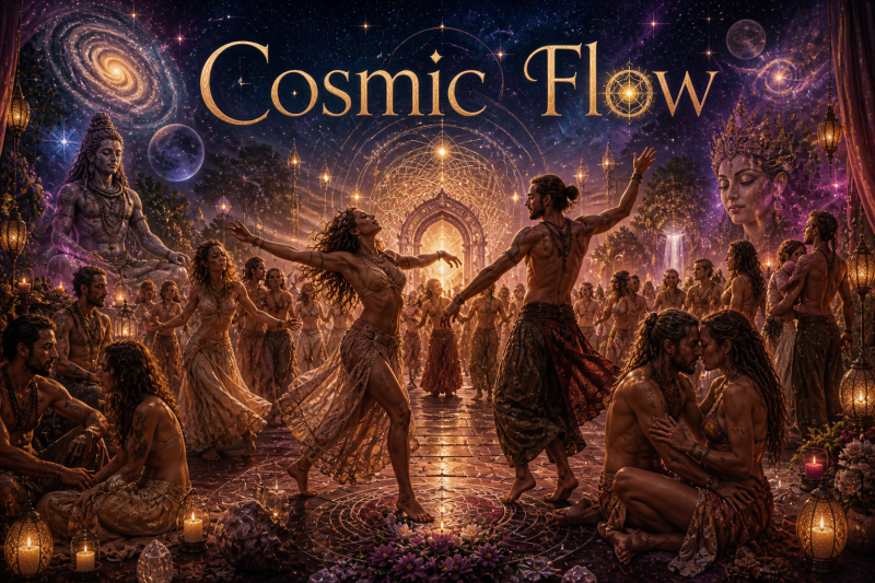 💫❤️‍🔥 Cosmic Flow: A Connected Dance & Tantric Temple 💃🕺