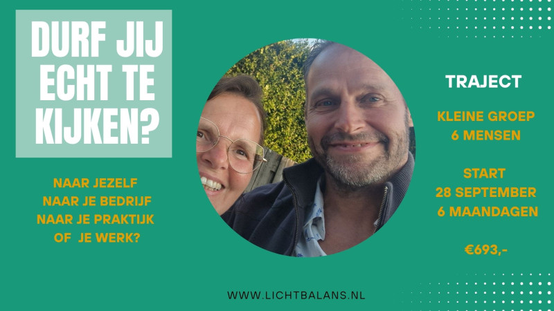 Durf jij echt te kijken? traject 3mnd, adem, opstelling, healing, flow