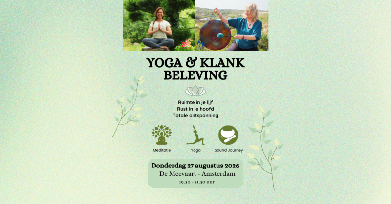YOGA & KLANKBELEVING - Voyage sonore, Yoga, Guérison par le son