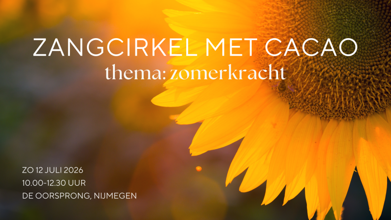 Zangcirkel met cacao - thema: Zomerkracht