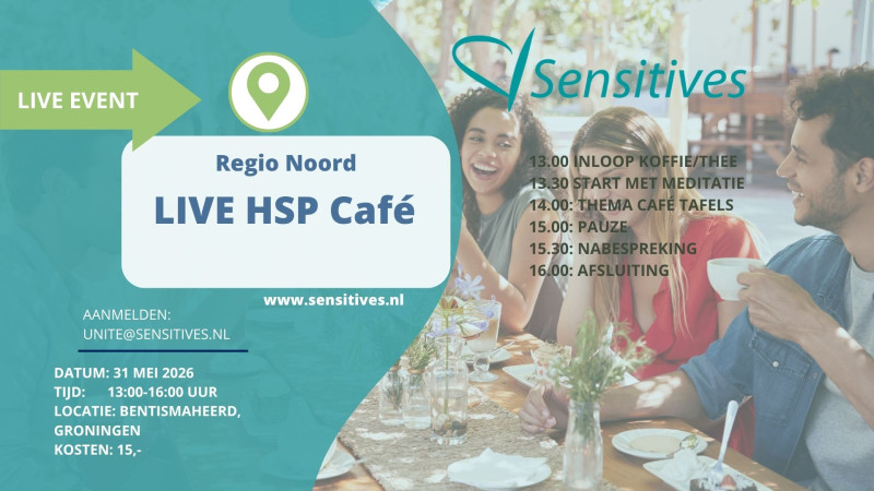 Live HSP Café Groningen - Meditatie, HSP, Overige Workshops