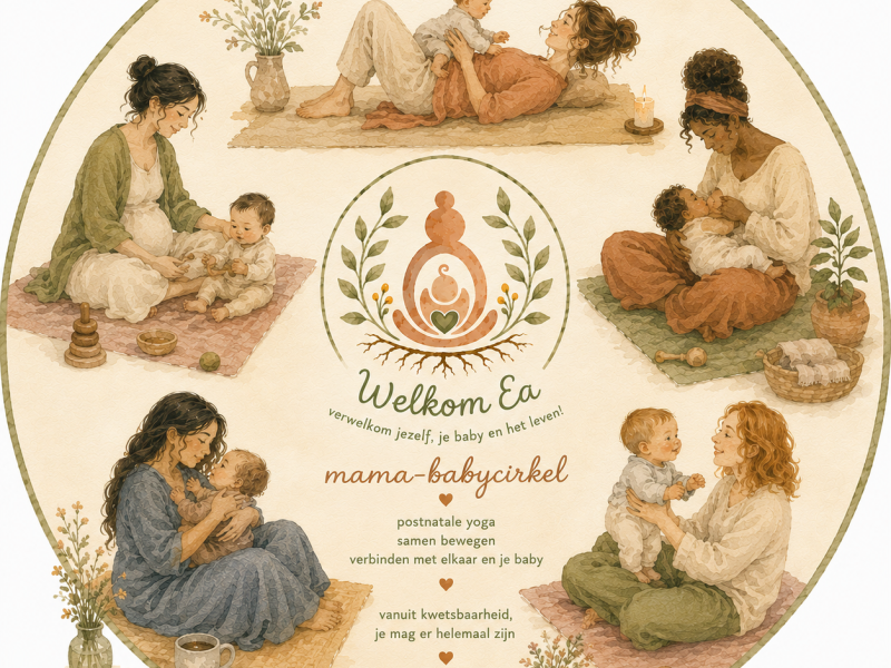 Mama-babycirkel met postnatale yoga