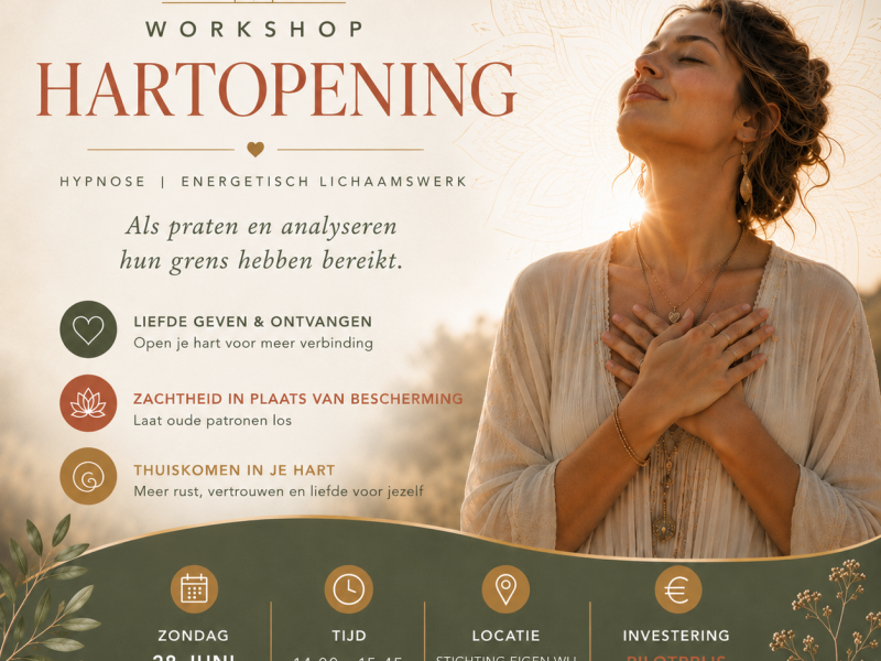 Hartopening: Hypnose & Energetisch Lichaamswerkreis