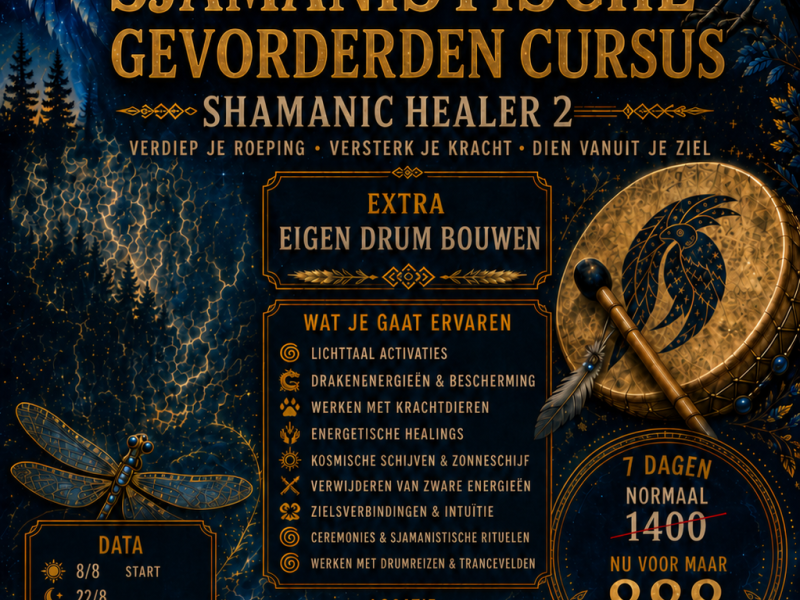 Sjamanistische Gevorderden Cursus – Level 2 - Drum Maken, Sjamanisme, Inwijdingen