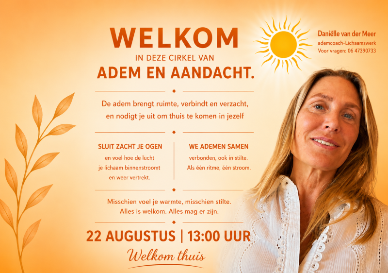 Cirkel van adem en aandacht - Lichaamswerk, Ademwerk, Ademcirkel