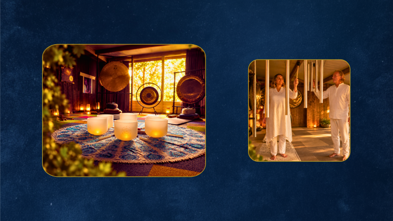 Sound Journey · 3 · 6 · 9 Solfeggio klankschalen · Klokken · Gongs