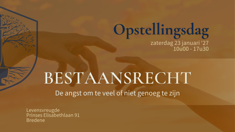 Opstellingsdag: Bestaansrecht - Angst om teveel of niet genoeg te zijn