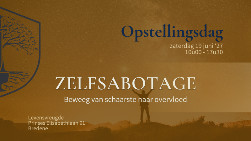 Opstellingsdag: Zelfsabotage - Beweeg van schaarste naar overvloed - Familieopstellingen, Systemisch werk, Familiesysteem