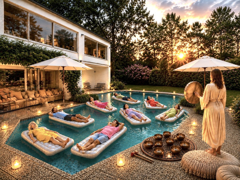 Floating Sound Bath - Klankbad, Klankreis, Ligconcert