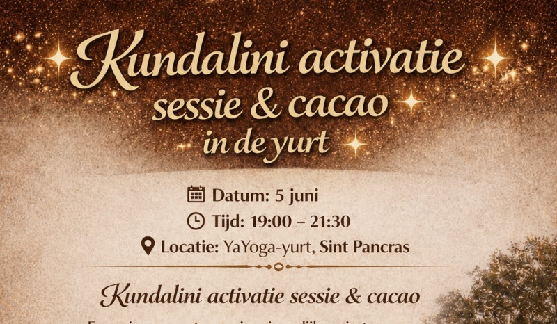 Cacao&Kundalini Activatie Sessie - Cérémonie de cacao, Voyage Intérieur