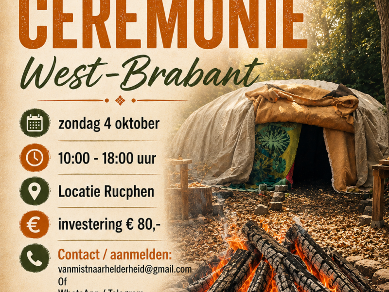 Zweethut INIPI Ceremonie Rucphen