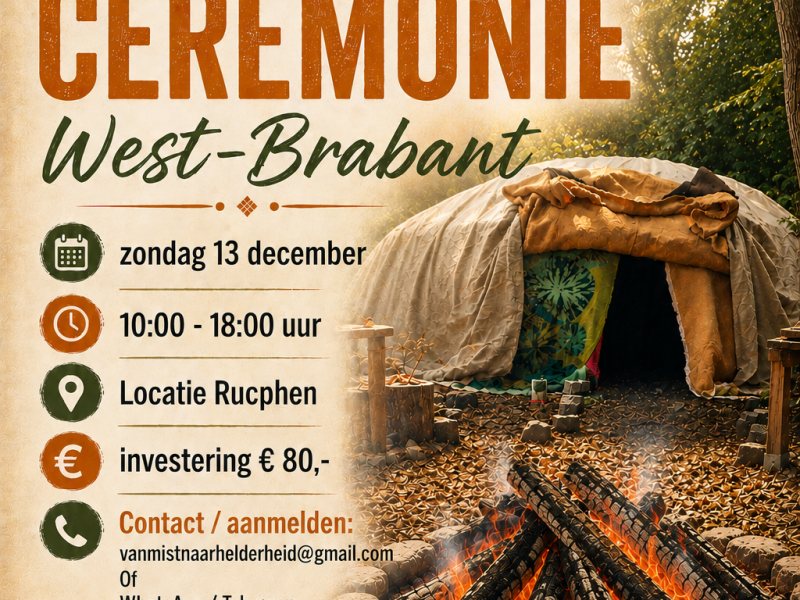 Zweethut INIPI Ceremonie Rucphen - Sweatlodge, Medicine Wheel, Ritual