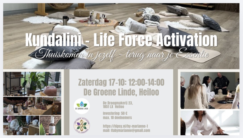 Kundalini-Life Force Activation bij De Groene Linde, Heiloo