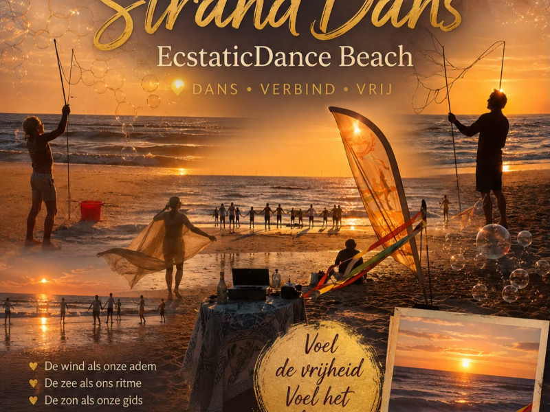 Zomerse Zaterdag EcstaticDance Beach StrandDansen met DJ Me~Ander  - Ecstatic Dance, Vrije Dans, Overige Workshops
