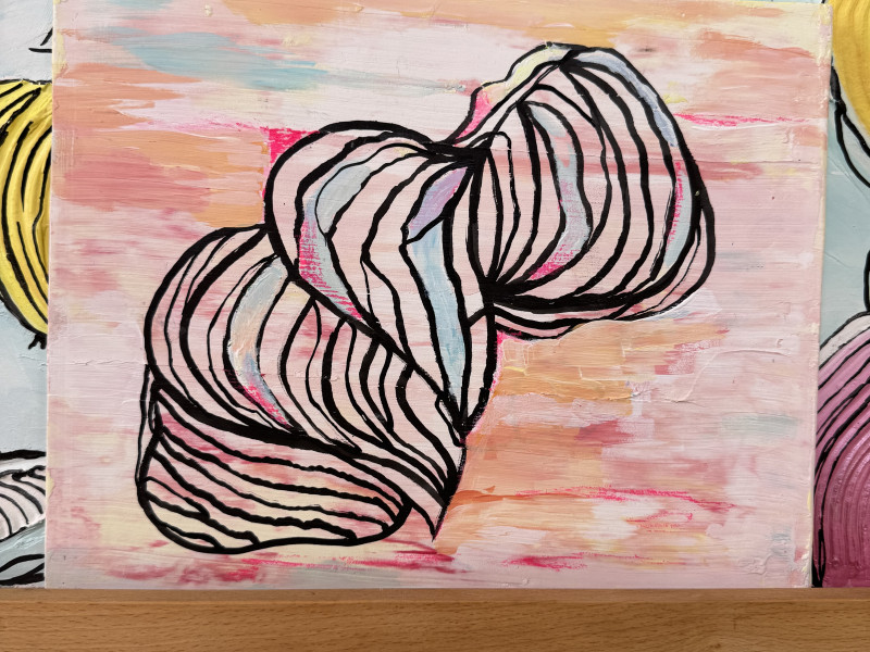 Een abstract kunstobject maken ter verwerking