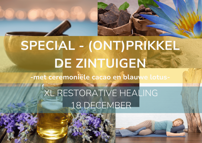 SPECIAL - (Ont)prikkel de zintuigen - XL Restorative healing - 18 dec