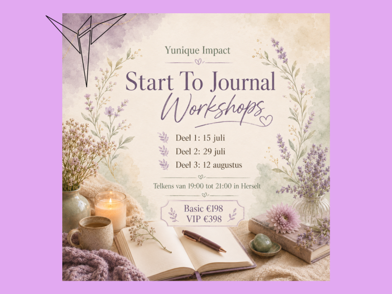 Start to Journal - 3-delig schrijftraject