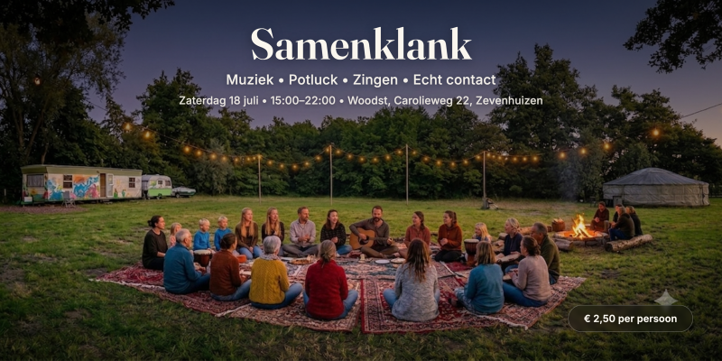 Samenklank, een dag van heerlijk eten, klank, dans & echt contact