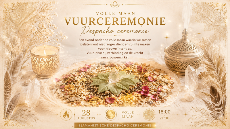 Volle maan vuurceremonie