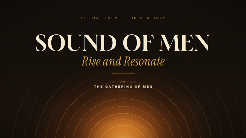 Sound of Men: Rise and Resonate - Ateliers pour hommes, Expression vocale, Connexion