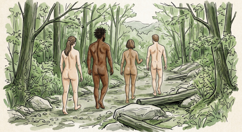 Naturist hiking - Hulkesteinse Bos - Wandelen, Natuur, Community-building