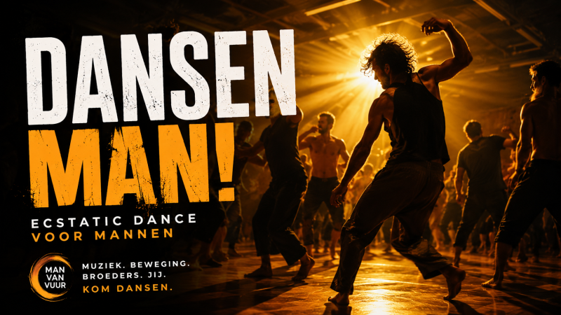 Ecstatic Dance Man Van Vuur