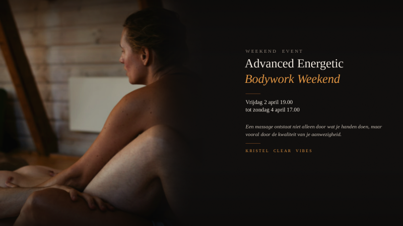 Advanced energetic bodywork weekend