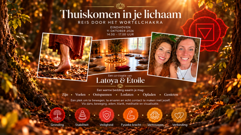 Reis van  het Wortelchakra - Thuiskomen in je lichaam 