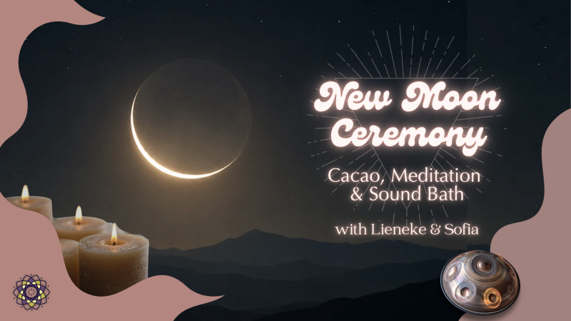 🌕✨ New Moon Ceremony: Cacao, Meditation & Sound Bath ✨🌕